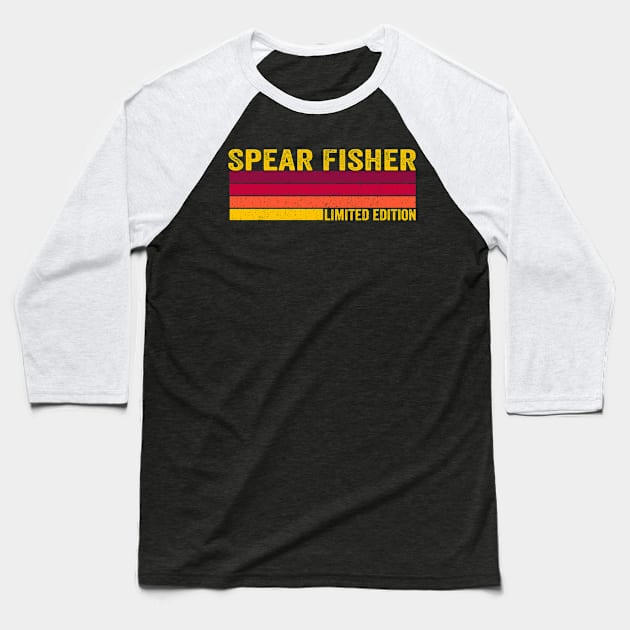 Spear Fisher Baseball T-Shirt by ChadPill